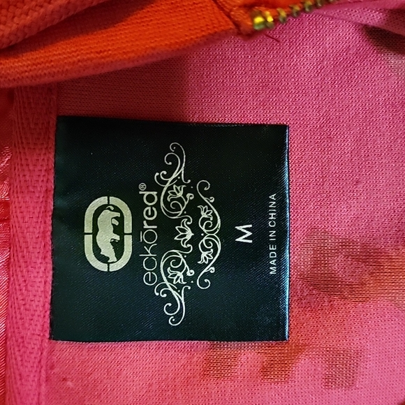 New Red Ecko Red Velor Hoody and sheer Logo design - Picture 10 of 15